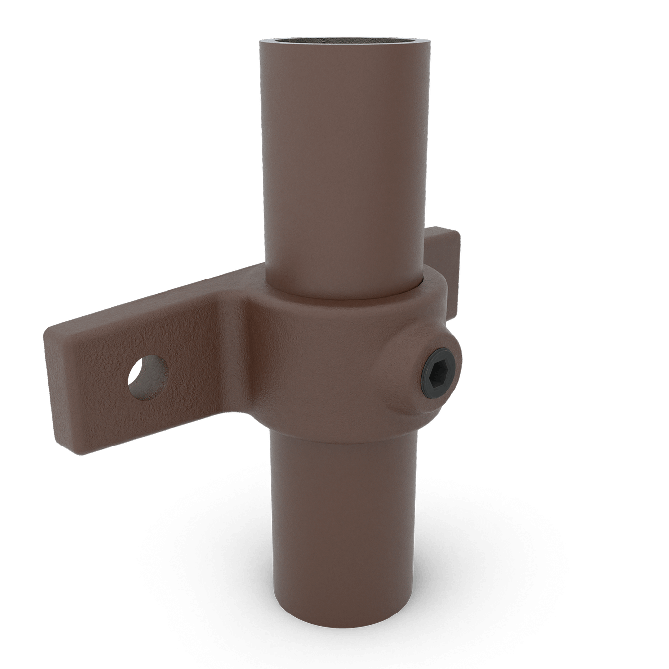 Buiskoppeling Oogdeel dubbele lip - vintage bruin-C / 33,7 mm